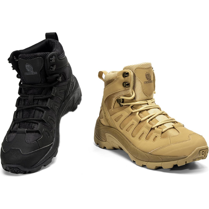 Чоловічі трекінгові черевики, тактичний рюкзак, легкі пустельні черевики (44 EU, пісочно-хакі)