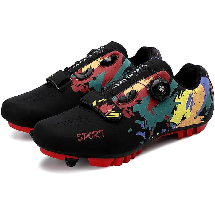 Велосипедні шкарпетки/взуття для чоловіків та жінок, MTB, Mountainbike, шкарпетки-кросівки, дихаючі, для їзди на велосипеді, білі (38 EU, чорний)