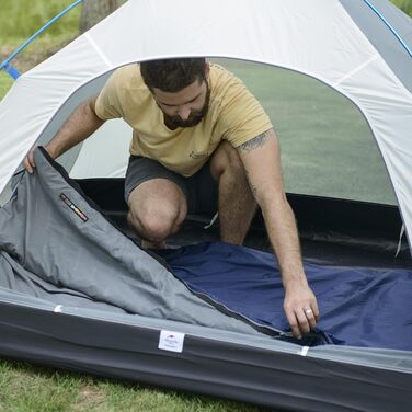 Спальний мішок Naturehike LW180 - темно-синій, 7°C, для дорослих та підлітків, легкий, для кемпінгу та трекінгу