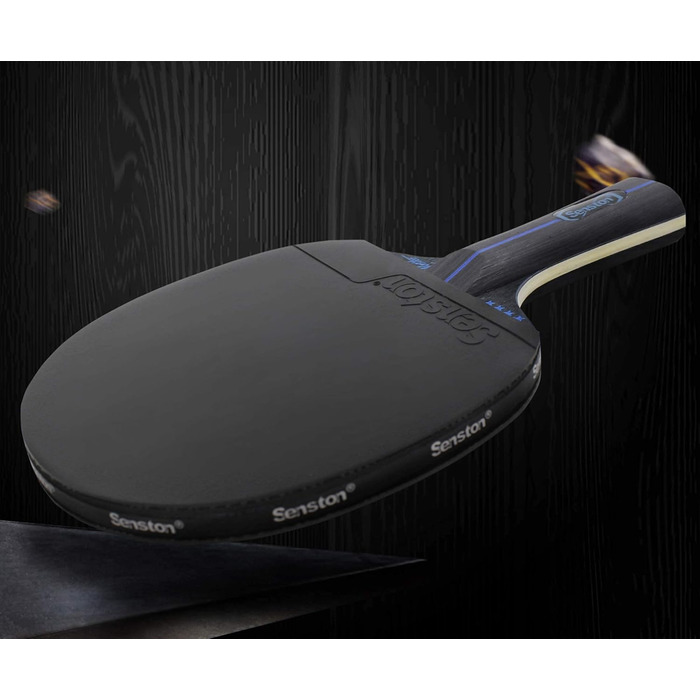 Набір тенісних столів Senston: 2 ракетки та 3 м'ячі, для 2 гравців, чорний колір