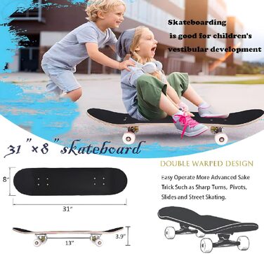 Скейтборд ANYFUN Pro Complete 31x8
