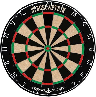 Stagecaptain DBS-1715 Bullseye Pro – професійна дартс-мішень із сизалю з дротами, 6 дротиками та 4 наборами оперень