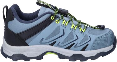 Дитячі черевики CMP Byne Low WP для активного відпочинку, водонепроникні, кольори: антрацит, кислотний зелений, розмір 35 EU