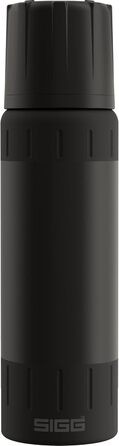 Термос SIGG Alpine Star 0.75 л — ізольована пляшка для напоїв із чашкою, 20 годин гаряче, 72 години холодне, нержавіюча сталь, чорний, герметичний, BPA-free, для кемпінгу та подорожей