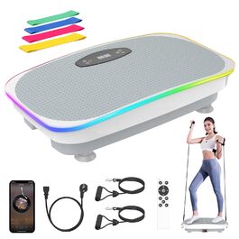 Віброплатформа для фітнесу вдома Rüttelplatte Sport 350LBS з Bluetooth, пультом та 4 гумовими стрічками