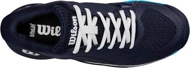 Тенісне взуття Wilson Rush Pro Ace для дітей (38 EU, Navy Blazer White Atomic Blue)