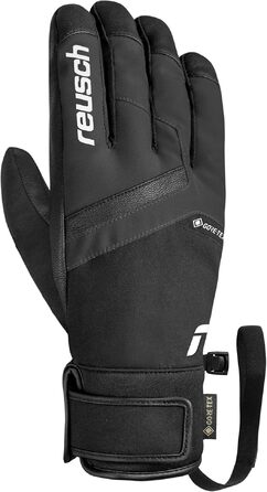 Гірськолижні рукавички Reusch Gore-TEX унісекс, чорно-білі, Softshell, розмір 8.5