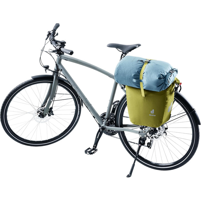 Велосипедна водонепроникна сумка Deuter Weybridge 25+5 л, Cactus, на задній багажник
