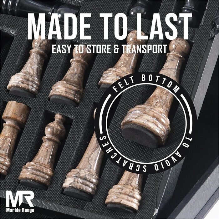 Шаховий набір з мармуру для дорослих, ручної роботи, чорний та океанічний, 32 фігури, 2 додаткові королеви, коробка для зберігання, розкішна подорожна гра, елегантний подарунок для дому