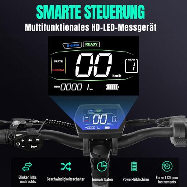Електросамокат TODIMART G2/S9/13, 48В 10.4/20.8А·год, 500Вт, запас ходу 40-90 км, 10
