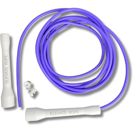 Скакалка Elevate Speed Rope MAX, професійна, з міцного ПВХ з нейлоновим сердечником, 5 мм, довжина до 3 м, посилені ручки
