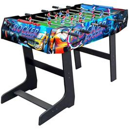 Складаний настільний футбол Sport1 ROCKER для дому з МДФ, 121×61×85 см, 8 ручок, з лічильником очок і м'ячами
