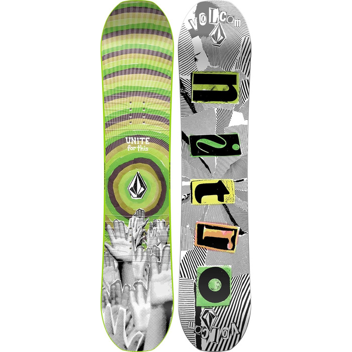 Дитяча сноуборд-дошка Nitro Ripper X Volcom 106 см, універсальна, фристайл, різнокольорова