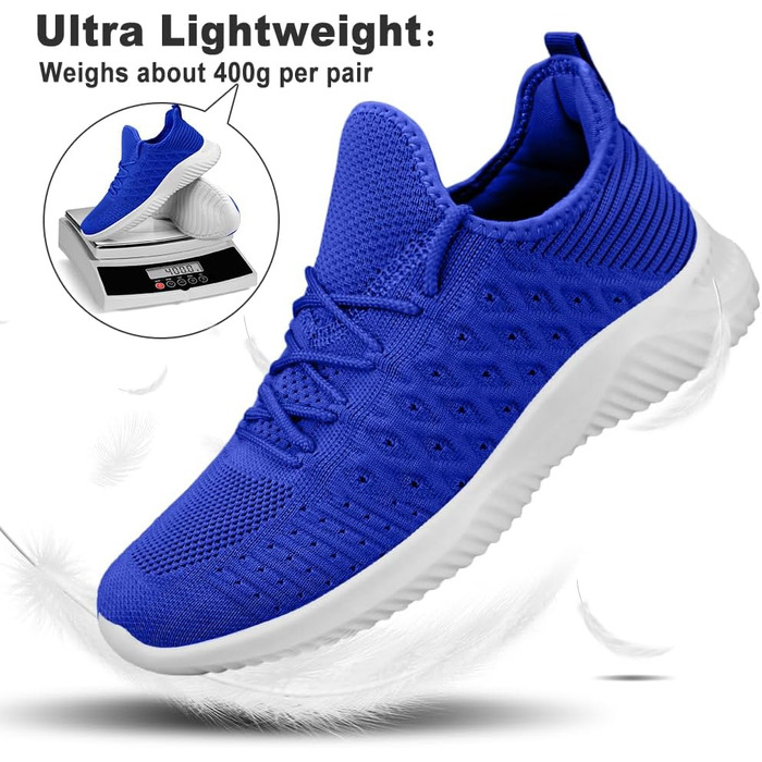 Чоловічі кросівки Feethit для бігу, дихаючі, легкі, зручні, модні, з антиковзкою підошвою, синього кольору (42 EU)