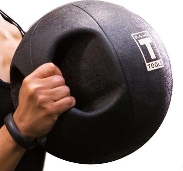 Медичний м'яч Body-Solid Dual Grip 7,3 кг, чорний