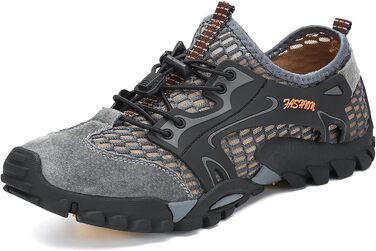 Чоловічі спортивні сандалії FLARUT для літа, трекінгу та хайкінгу. Сірі сандалії для активного відпочинку, бігу та скелелазіння (39 EU).