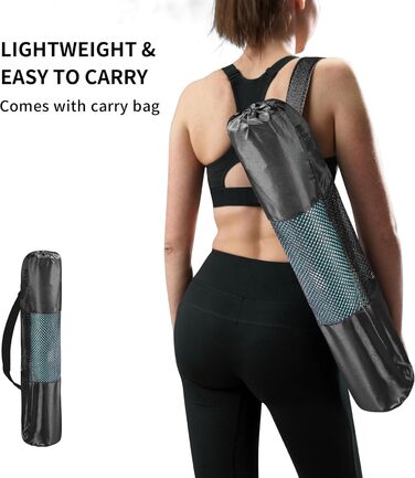 PROIRON Килимок для йоги з неслизькою поверхнею та розміткою. Килимок для фітнесу, йоги та спорту, ідеальний для тренувань.