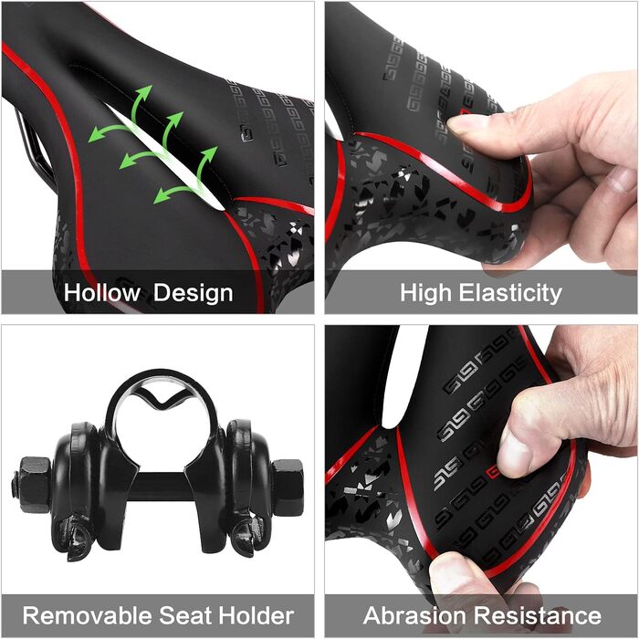 Велосипедне сідло OUXI з гелевою наповнювачем: комфортне, ергономічне, для чоловіків та жінок, MTB, шосе, гірський велосипед, фітнес-тренажер, міський велосипед, електровелосипед, рожеве