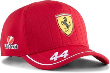 Кепка PUMA Scuderia Ferrari F1 2025 для дітей з автографом Льюїса Гамільтона, червона, універсальний розмір