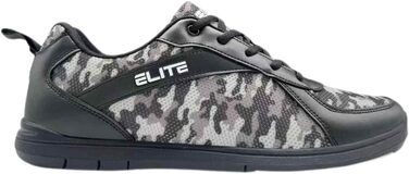 Чоловічі боулінг-шоу ELITE Pinnacle – легкі, зручні, з універсальними підошвами, сірі, камуфляж, 48 EU (44 EU, сірий камуфляж)
