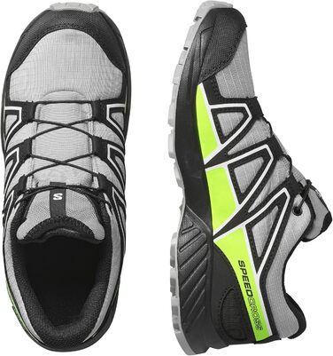 Черевики трекінгові Salomon Speedcross Waterproof для хлопчиків, 35 EU, Alloy Black Green Gecko