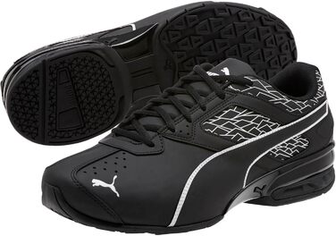 Кросівки чоловічі PUMA Tazon 6 Fraktur, чорні, розмір 40.5 EU (широка колодка)