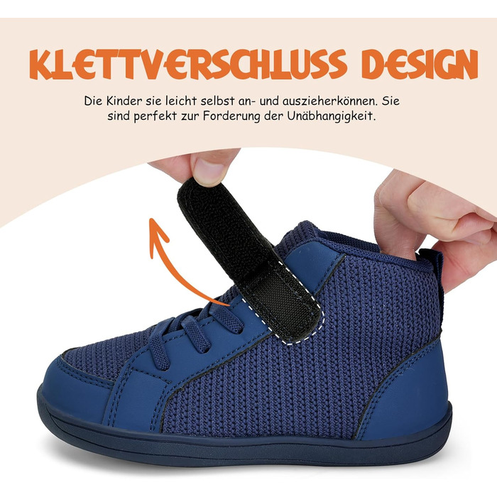 Дитячі зимові ботинки для хатнього взуття без шкарпеток Kinder - блакитні, розмір 30