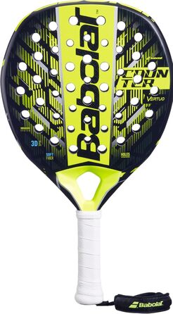 Падель ракетка Babolat Counter Vertuo, жовта, легка, універсальний розмір, для контратакуючих гравців, ідеальний баланс точності та сили