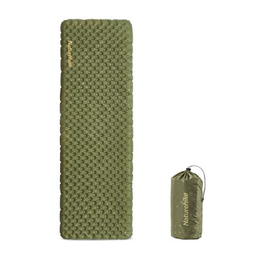 Килимок туристичний Naturehike Ultraleichte самонадувний, 3.5R, великий, зелений, для кемпінгу, трекінгу, альпінізму, подорожей