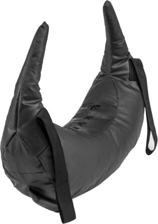 Болгарський мішок GORILLA SPORTS 22,5 кг, 5 ручок, штучна шкіра, чорний – для кросфіту, фітнесу та силових тренувань