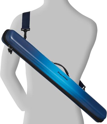 POWERGLIDE Чорний кейс для снукерної кулі: містить 1 кулю з 2 частин, синього кольору