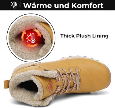 Зимові черевики Mishansha для чоловіків та жінок. Теплі, з підкладкою, зимові чоботи для активного відпочинку на відкритому повітрі. Розміри 36-48 EU (45 EU, жовтий)