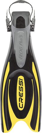 Ласти Cressi Frog Plus M/L (42-45) чорні/жовті - для плавання та дайвінгу