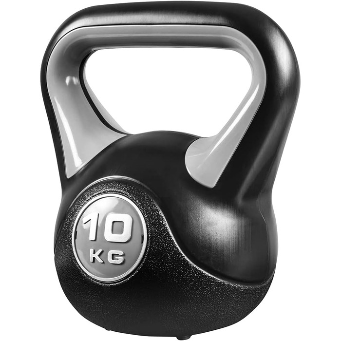 Гиря Miweba Sports KB200 4-12 кг для фітнесу, силових тренувань, гумове покриття, для дому та вулиці