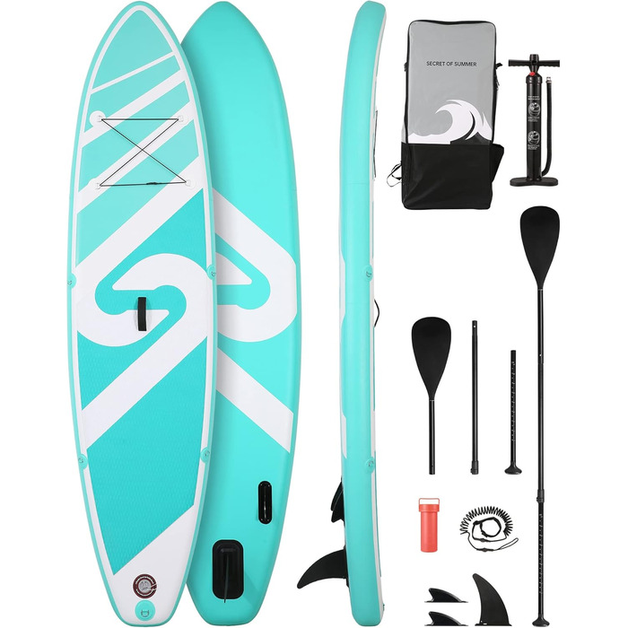 Надувний SUP Борд (Stand Up Paddle Board) з преміум аксесуарами 305x76x15см для юнаків та дорослих. Підходить для озер, річок та океану