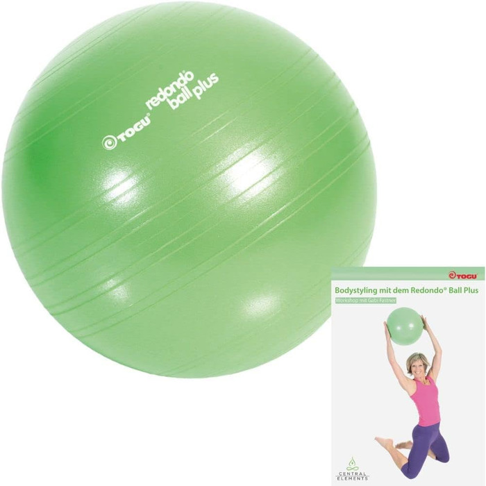 М'яч для фітнесу Togu Redondo Ball Plus з DVD, для тренувань