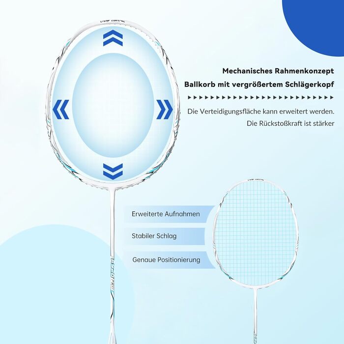 Набір для бадмінтону Federball: 2 ракетки, 2 волани, сумка. Вага 82г, карбон. (FD01)