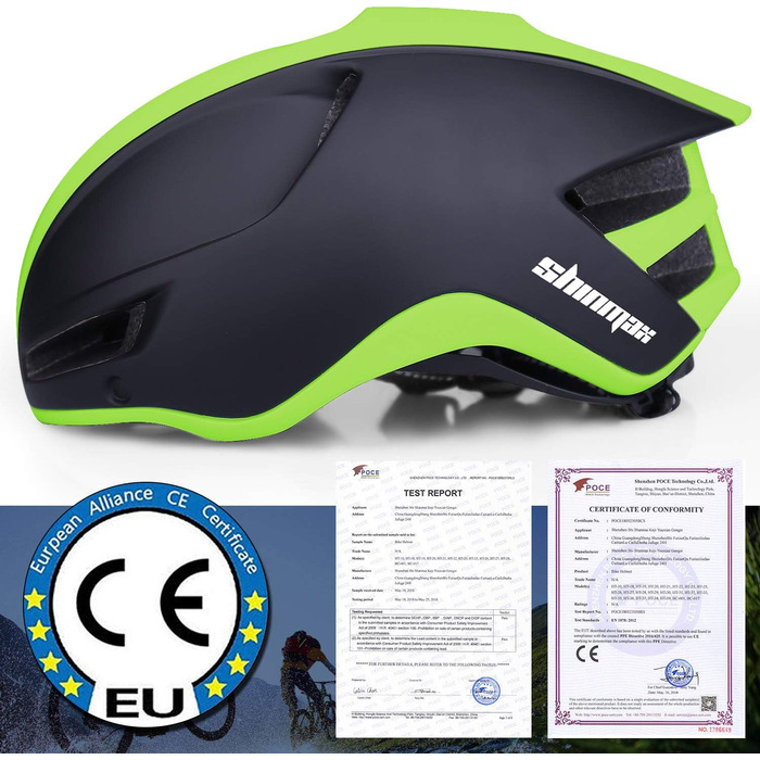 Велосипедний шолом Shinmax з USB-ліхтарем, знімним візором, магнітним кріпленням, легкий, міський, для MTB, чоловіків та жінок, регульований, 57-62 см, чорний-зелений