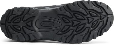 Чоловічі туристичні черевики NORTIV 8: водонепроникні трекінгові черевики для хайкінгу та альпінізму, чорно-темно-сірі, 43 EU