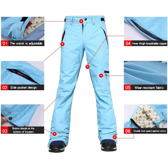 Жіночий комплект для сноубордингу та лижного спорту: куртка та штани, водонепроникний, вітронепроникний, теплий, для туризму, сноубордингу, лижного спорту, оранжевий+чорний, розмір L