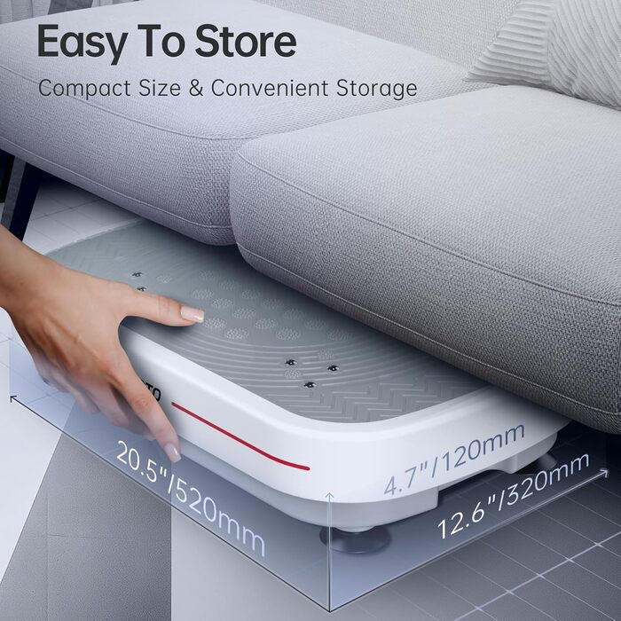 Платформа для вібраційного тренування JOROTO JV30 | Комплексне тренування вдома | 9 режимів вібрації | 99 рівнів інтенсивності | з еластичними стрічками та пультом дистанційного керування | Максимальне навантаження 150 кг | для схуднення та тонусу | Білий