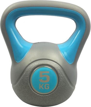 Гиря пластикова для фітнесу 5 кг, Kettlebell, універсальна