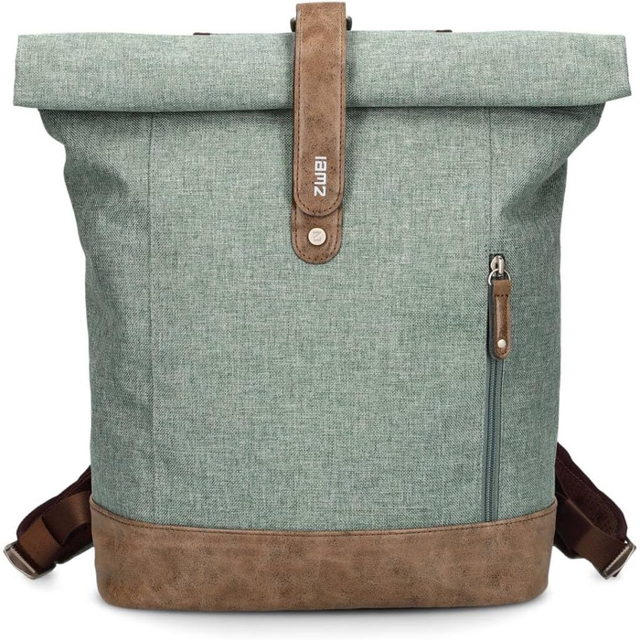 Рюкзак Zwei Olli O24 Rolltop 15 л водонепроникний, міцний, у стилі канвас, для школи та ноутбука, для підлітків, жінок і чоловіків