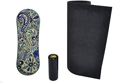 Балансборд Trickboard SET Aloha з роликом і килимком для тренування балансу