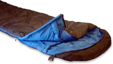 Спальний мішок High Peak TR 300, антрацит/блакитний, для 3-4 сезонів, 0°C, широкий, дихаючий, водостійкий, для кемпінгу, фестивалів, трекінгу, ковдра-трансформер