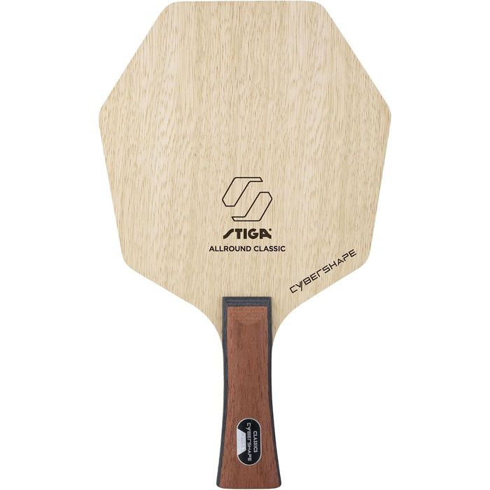 Настільна ракетка STIGA Allround Classic Cybershape, 5-шарова, легка, для нападу, майстерна ручка конкав, точність і контроль
