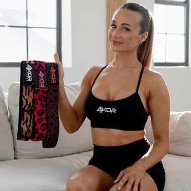 Набір гумових петель для фітнесу 4KOR Fitness: кросфіт, йога, реабілітація, сідниці