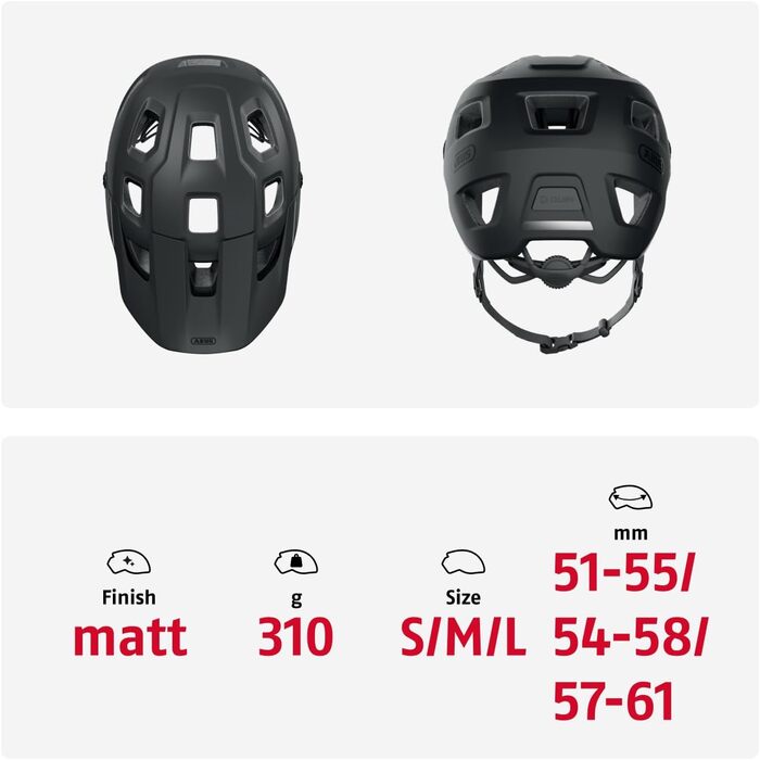 ABUS MoDrop – міцний велосипедний шолом для MTB з хорошою вентиляцією, індивідуальна посадка, унісекс