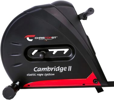 Гребний тренажер Christopeit Sport Cambridge II Black з килимком для підлоги
