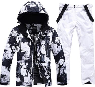 RIUIYEE Комплект чоловічий: куртка та штани для катання на лижах та сноуборді, з підігрівом, для активного відпочинку на природі, зимовий костюм, XXL